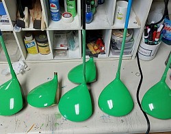 Custom paint golf clubs